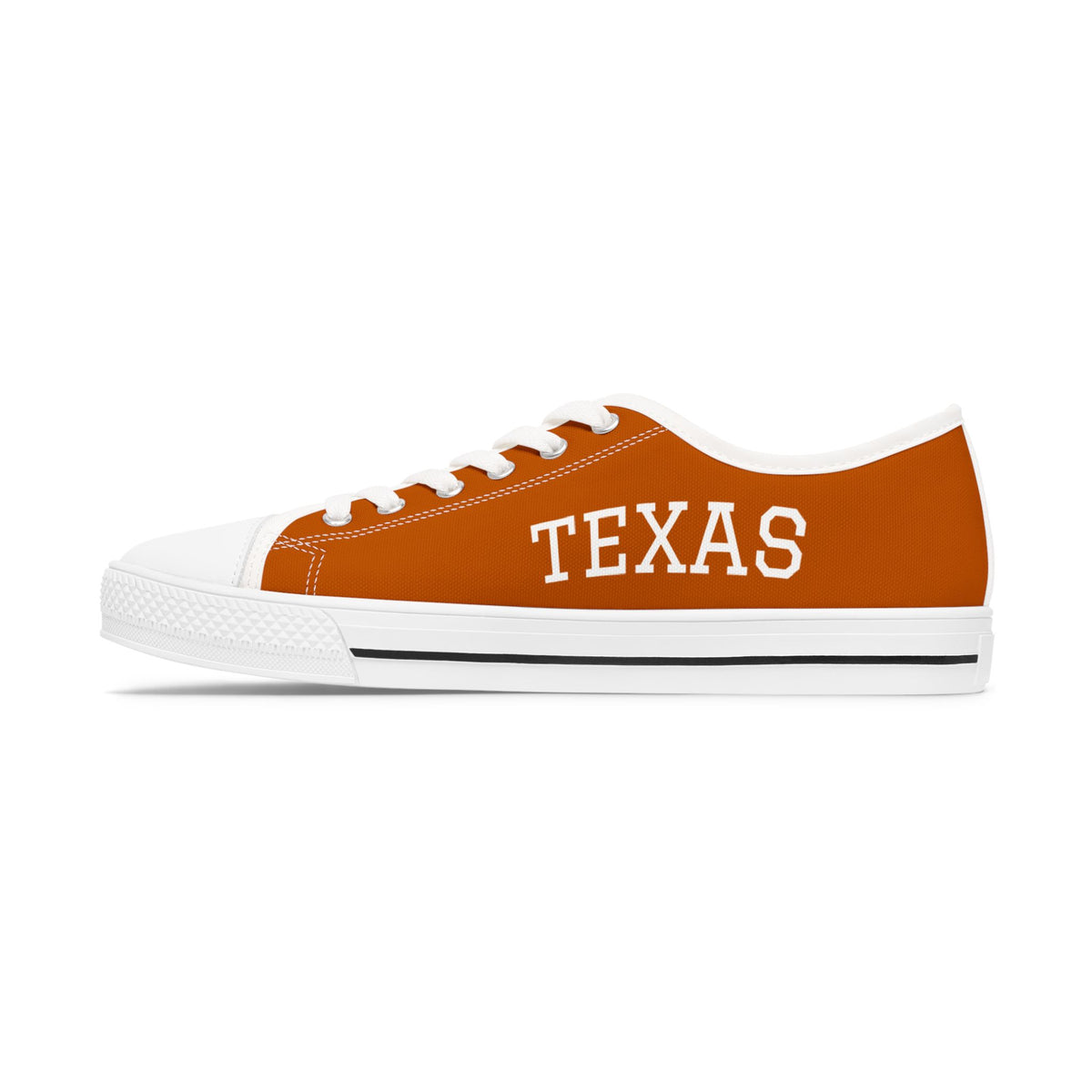 Texas Sneakers, Low Top Sneakers, Orange and White tennis shoes, Women's shoes, Football fan shoes, game day shoes, alumni gift, college fan