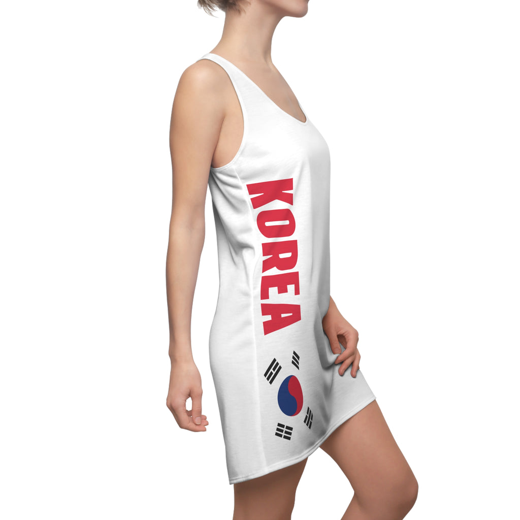 Korea National Team Racerback Dress | KFA South Korea Flag Football Dress, Korean Football fan dress, Soccer fan dress, Korean flag dress