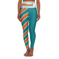 Miami Football Themed High Waisted Yoga Leggings
