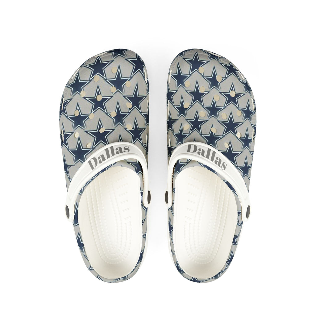 Dallas Football Themed EVA Foam Rubber Shoes