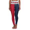 New England Football Themed High Waisted Yoga Leggings