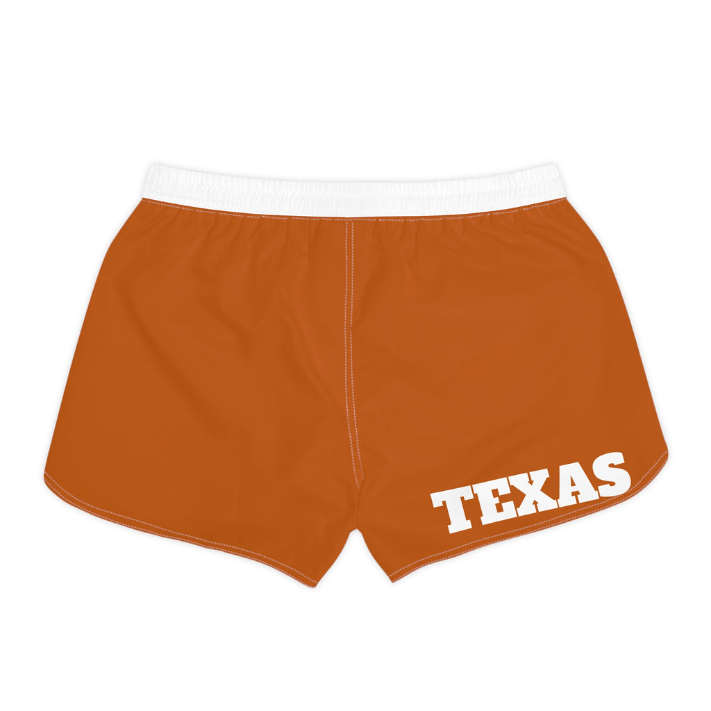 Texas Shorts | Burnt Orange Lounge Shorts, college gear, football fan shorts, school pride, alumni gift, cute shorts, gift