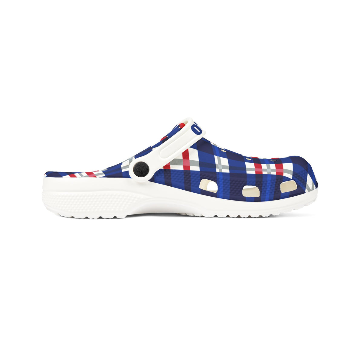 Blue Red Plaid Buffalo Clogs