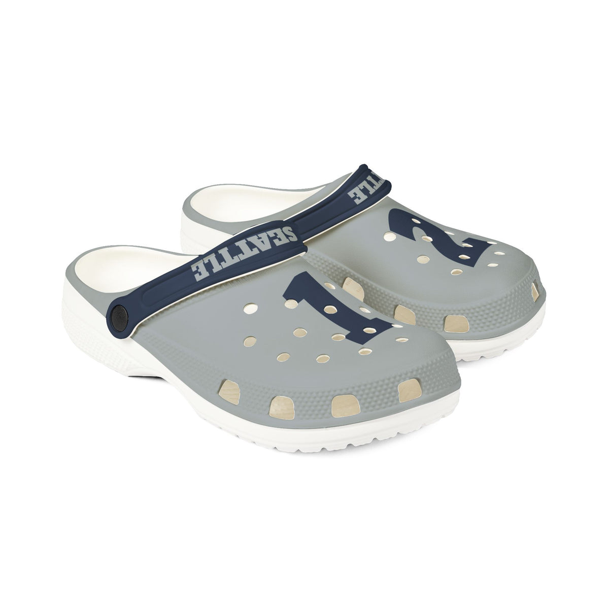 Navy Number 2 Slip-On Clogs | EVA Foam Rubber Shoes