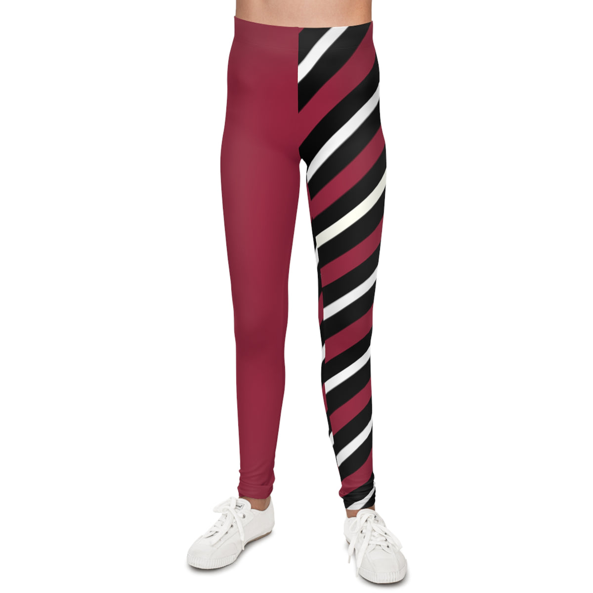 Red, Black and White Striped Youth Leggings, Arizona Football Themed Kids Leggings, Matching Leggings, Mommy and Me Matching, Gift