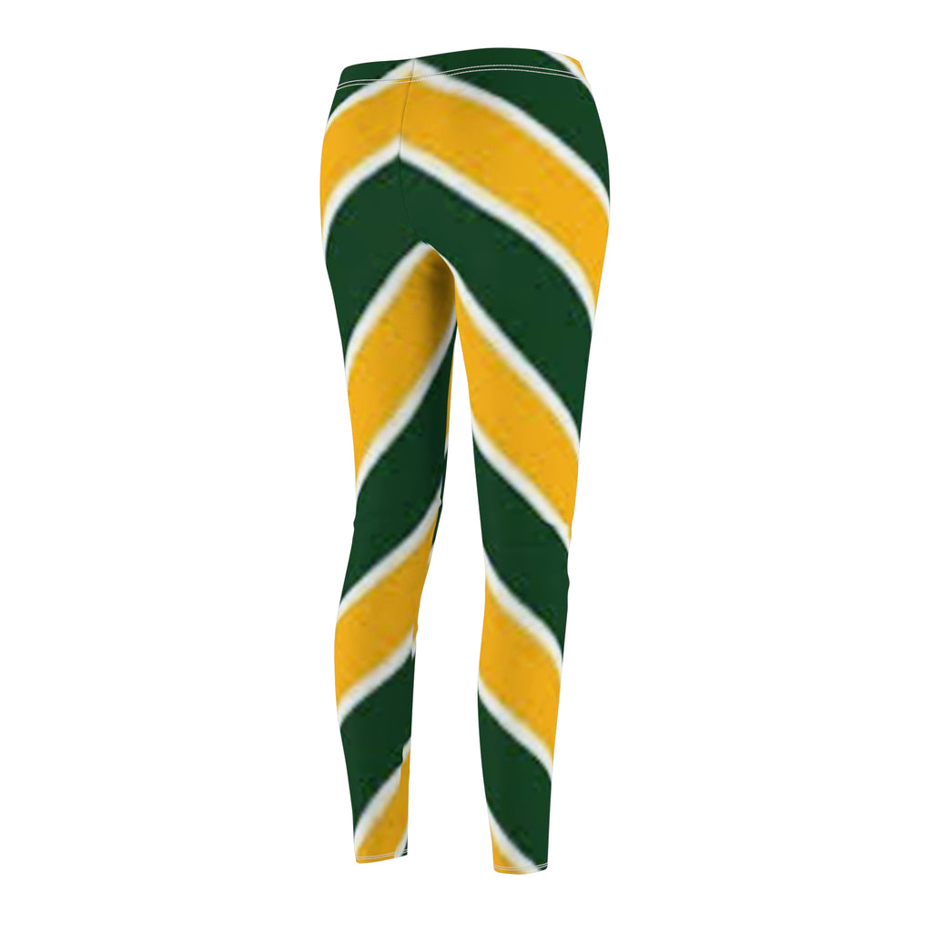 Green Bay Football Themed Green and Gold Women's Leggings