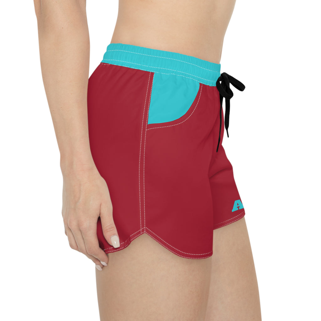 Teal and Red Women's Shorts, AZ baseball shorts, Arizona baseball fan,  cute shorts, baseball season, game day shorts, gift