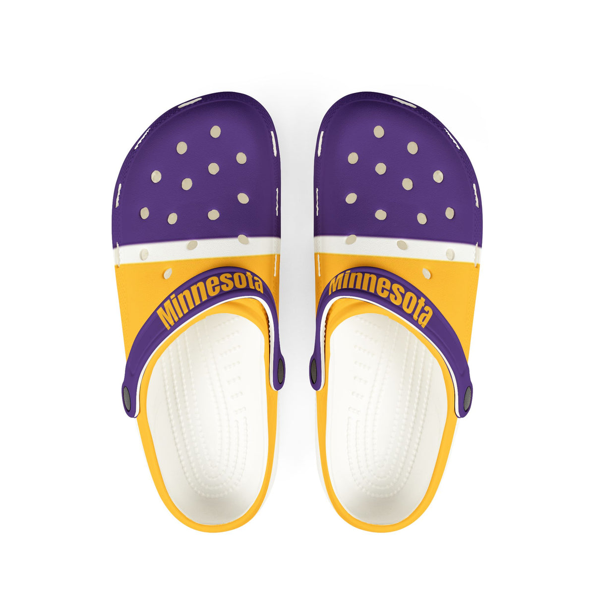 Minnesota Football Themed EVA Foam Rubber Shoes