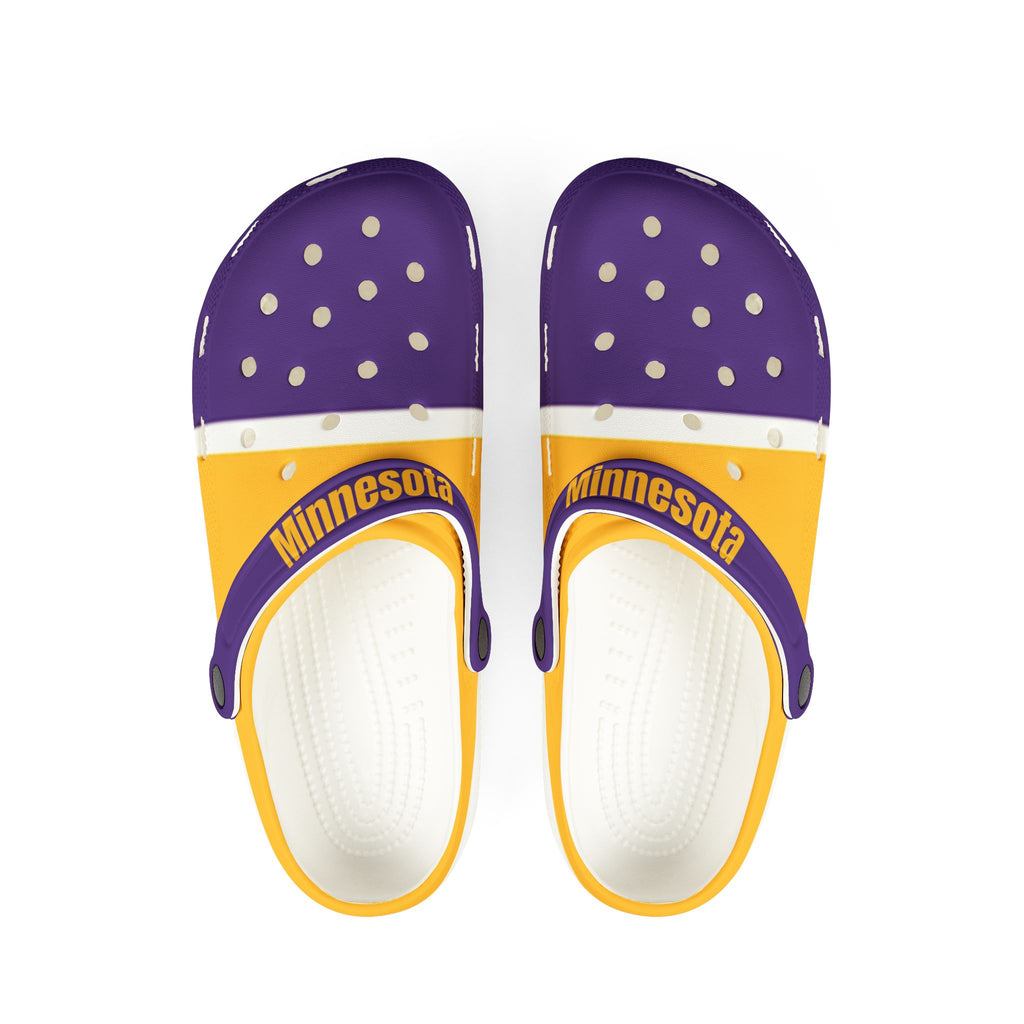 Minnesota Football Themed EVA Foam Rubber Shoes