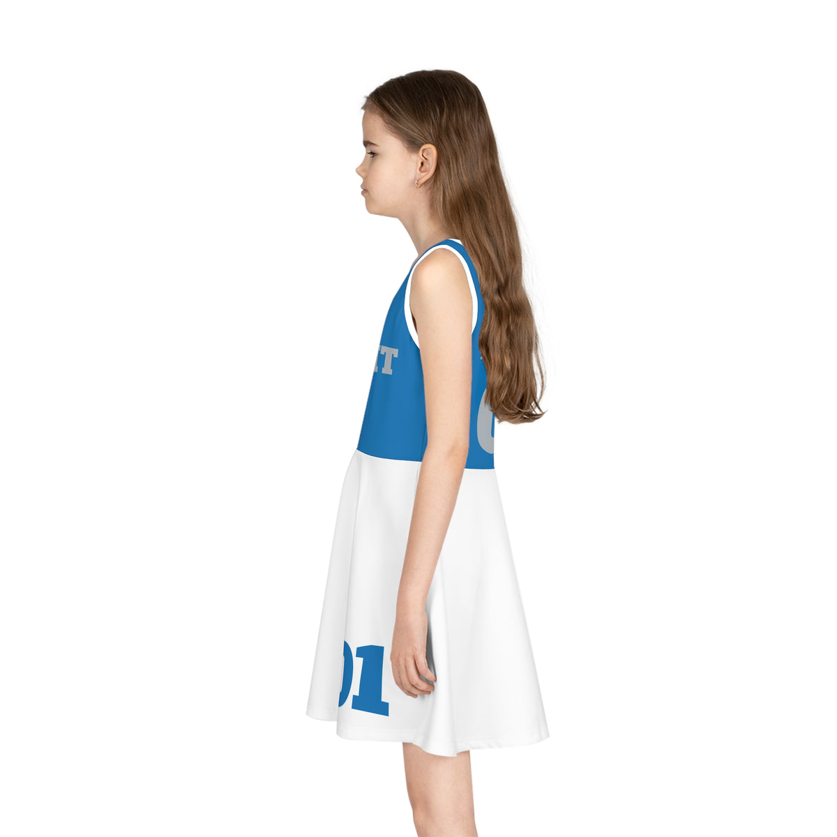 Detroit football themed Girls' dress, football fan Dress, game day Outfit, Birthday Gift, Toddler Dress, Christmas gift, matching dresses