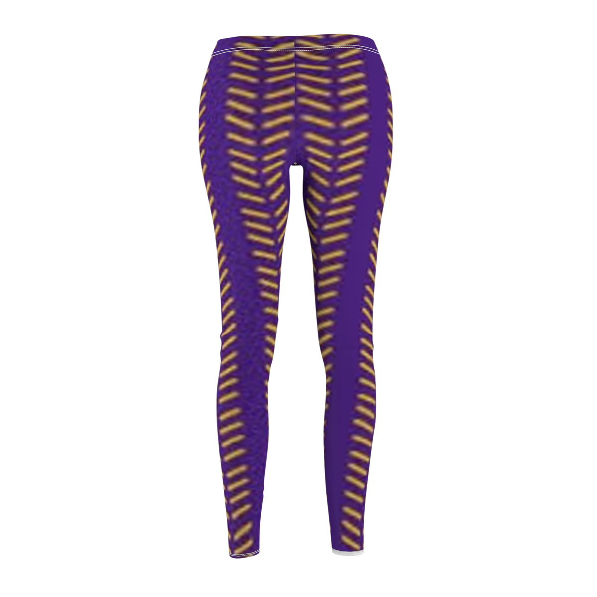 Women's Minnesota Football Themed, Purple and Gold Leggings