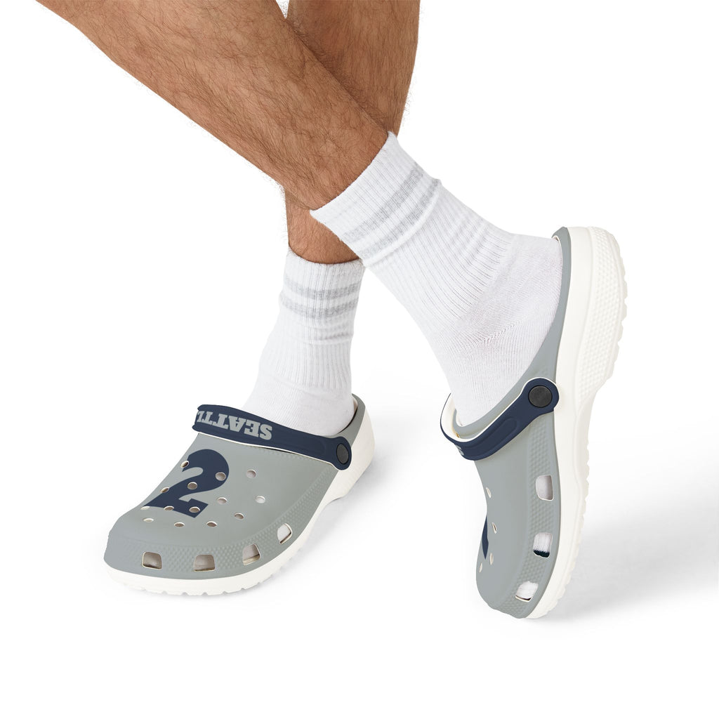 Seattle Seahawks Gray Shoes, Clogs