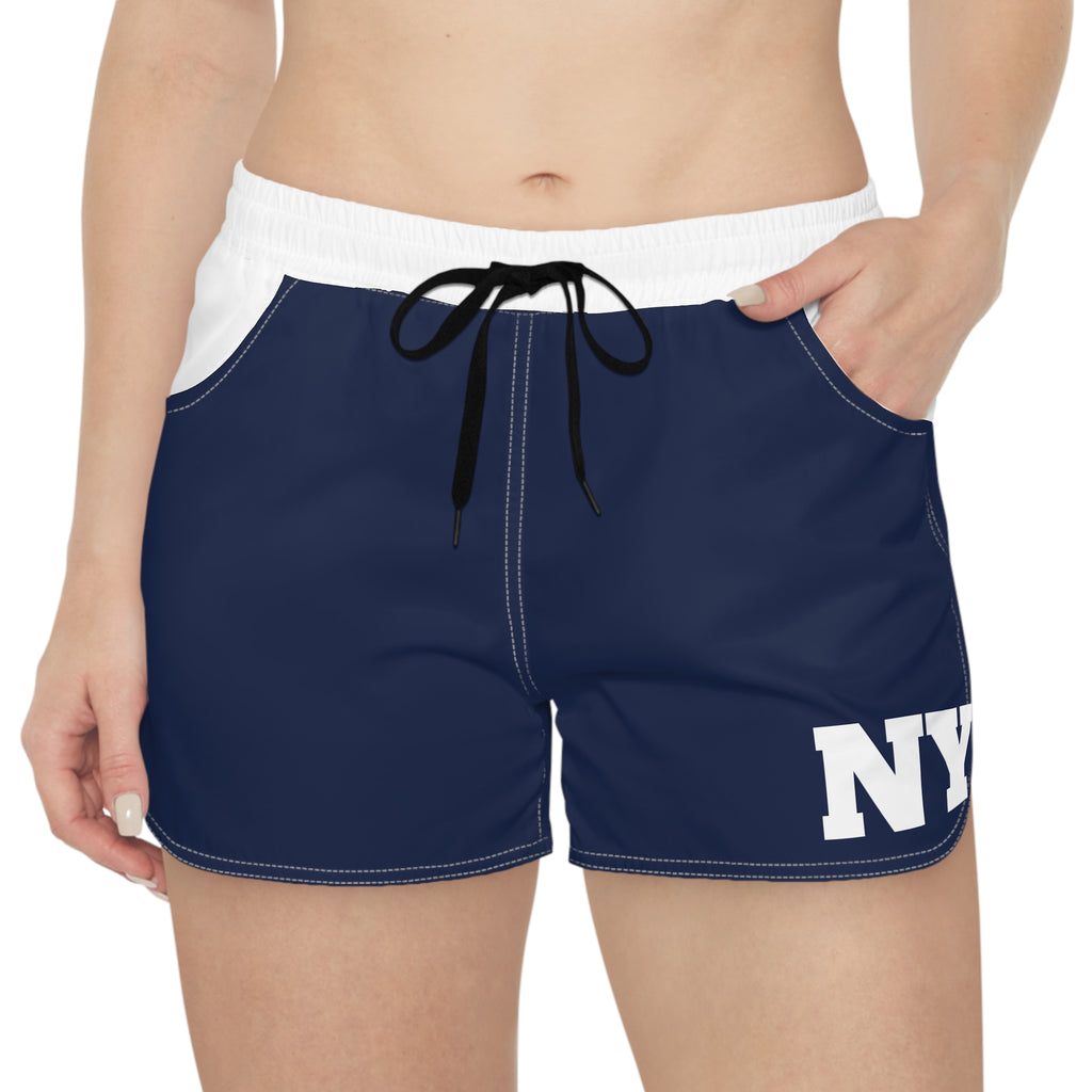 Blue and white Women's Shorts, NY shorts, New York Shorts, NY baseball shorts, Summer Shorts, baseball fan shorts, gift