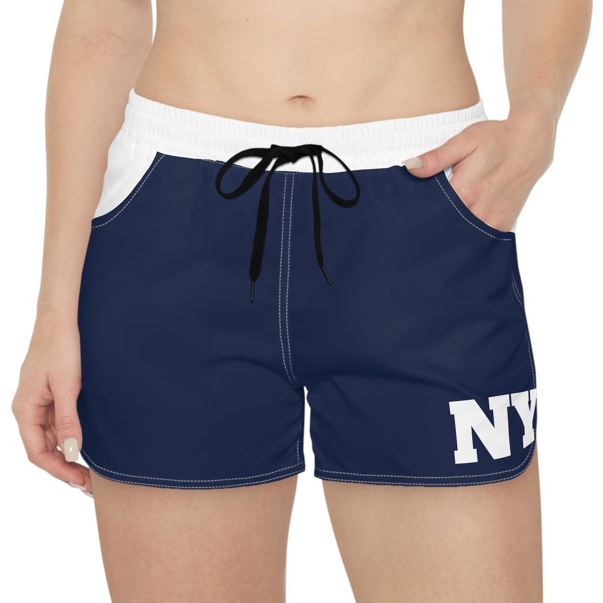 Blue and white Women's Shorts, NY shorts, New York Shorts, NY baseball shorts, Summer Shorts, baseball fan shorts, gift