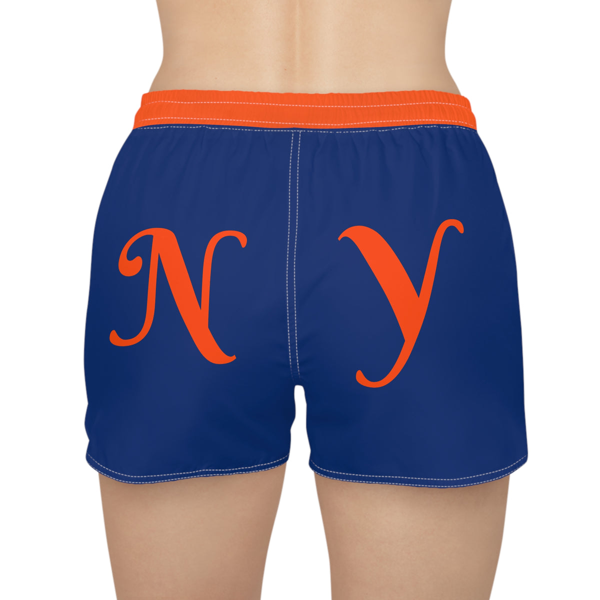 Blue and Orange Women's Shorts, New York baseball shorts, Vintage New York baseball shorts, summer shorts,