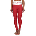 Women's Detroit Hockey Themed High Waisted Yoga Leggings,  Red Wings Leggings, Women's yoga pants, cute leggings, gift
