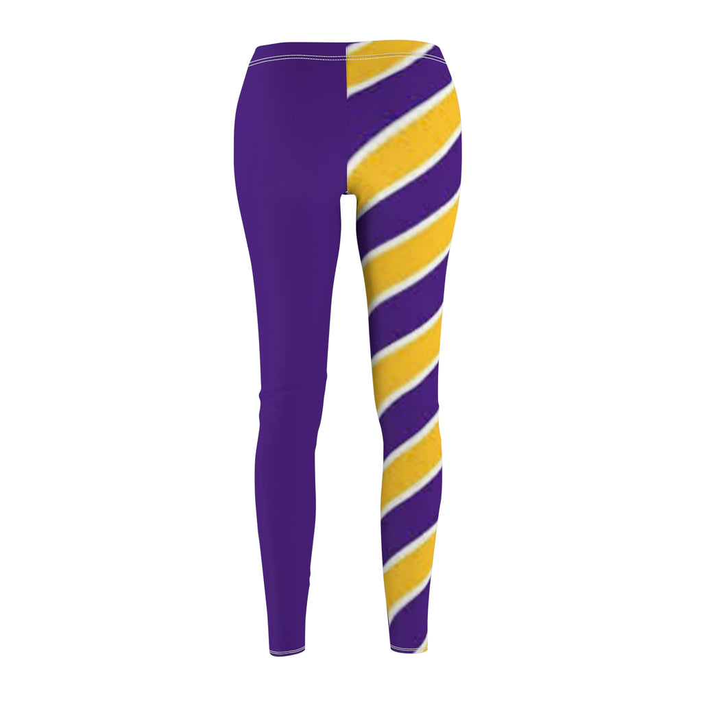 Purple and yellow Women's Leggings, purple and gold leggings, Minnesota Football Themed leggings, mommy and me matching leggings, gift
