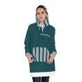 Green and Grey Women's Hoodie Dress, Philadelphia Football Themed sweater dress,  Philadelphia Women's hoodie,  cute sweater dress, gift