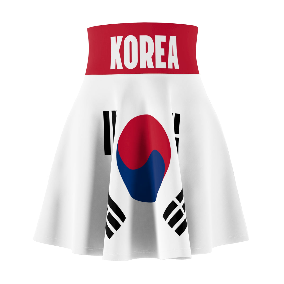 South Korea Taegeuk Flag Skirt, Korea Football, Korea Soccer fan skirt, Korean National Team skirt, World Cup, Game day clothes