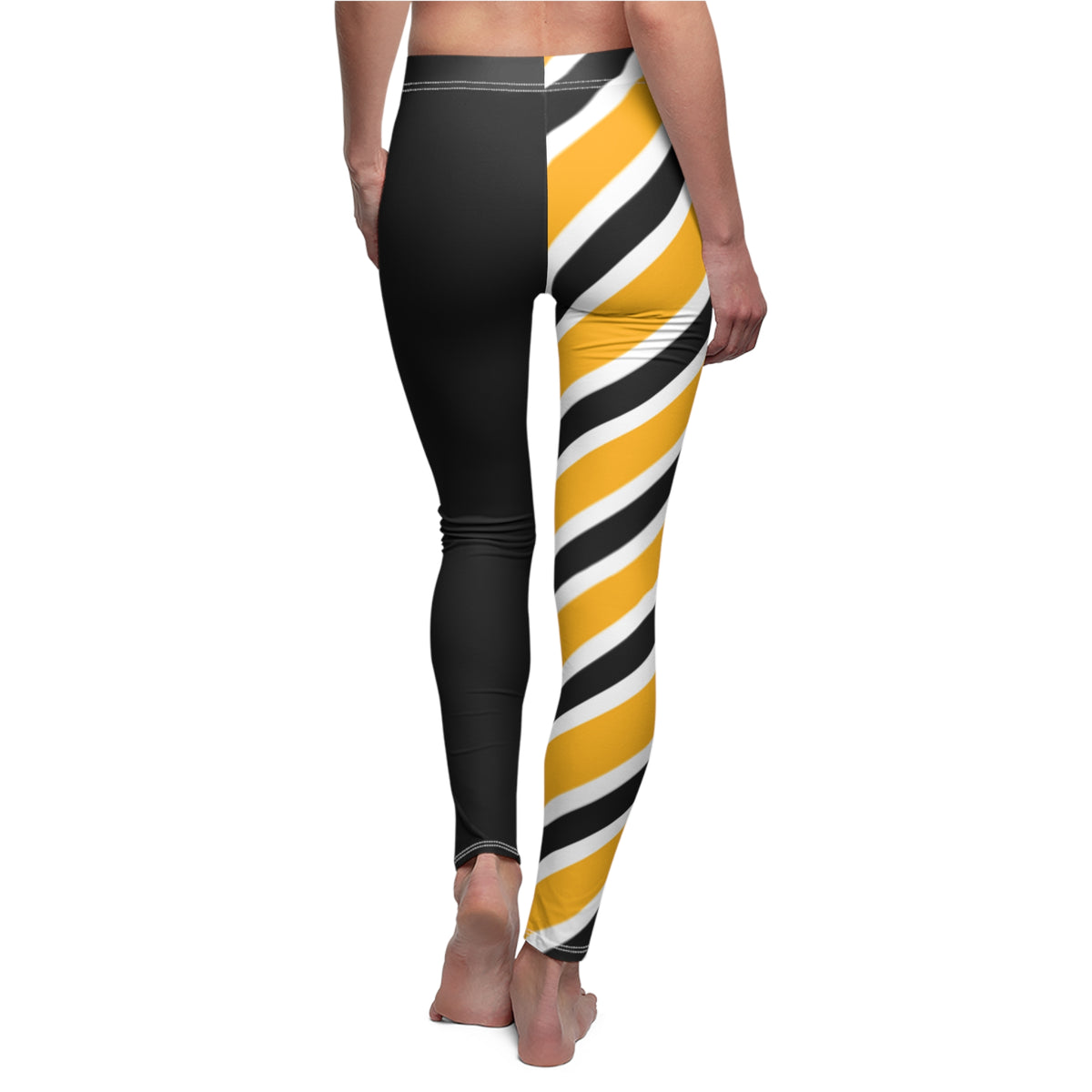 Black and Yellow Women's Leggings, black and gold leggings, Women's Leggings, matching leggings,  mommy and me matching leggings, gift