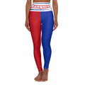 Women's New York Hockey Themed High Waisted Yoga Leggings,  Rangers Leggings, Cute yoga pants, Women's Leggings,  gift
