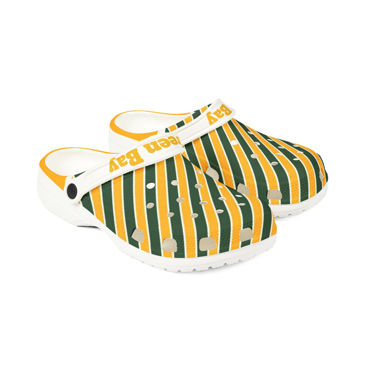 Green Bay Football Themed EVA Foam Rubber Shoes