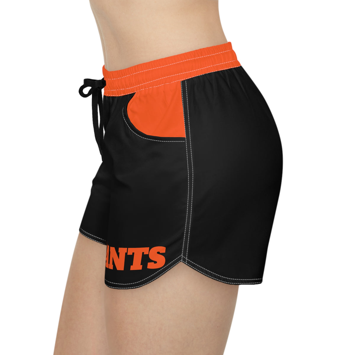 Black and orange Women's shorts, San Francisco baseball themed shorts,  cute baseball shorts,  game day shorts, gift