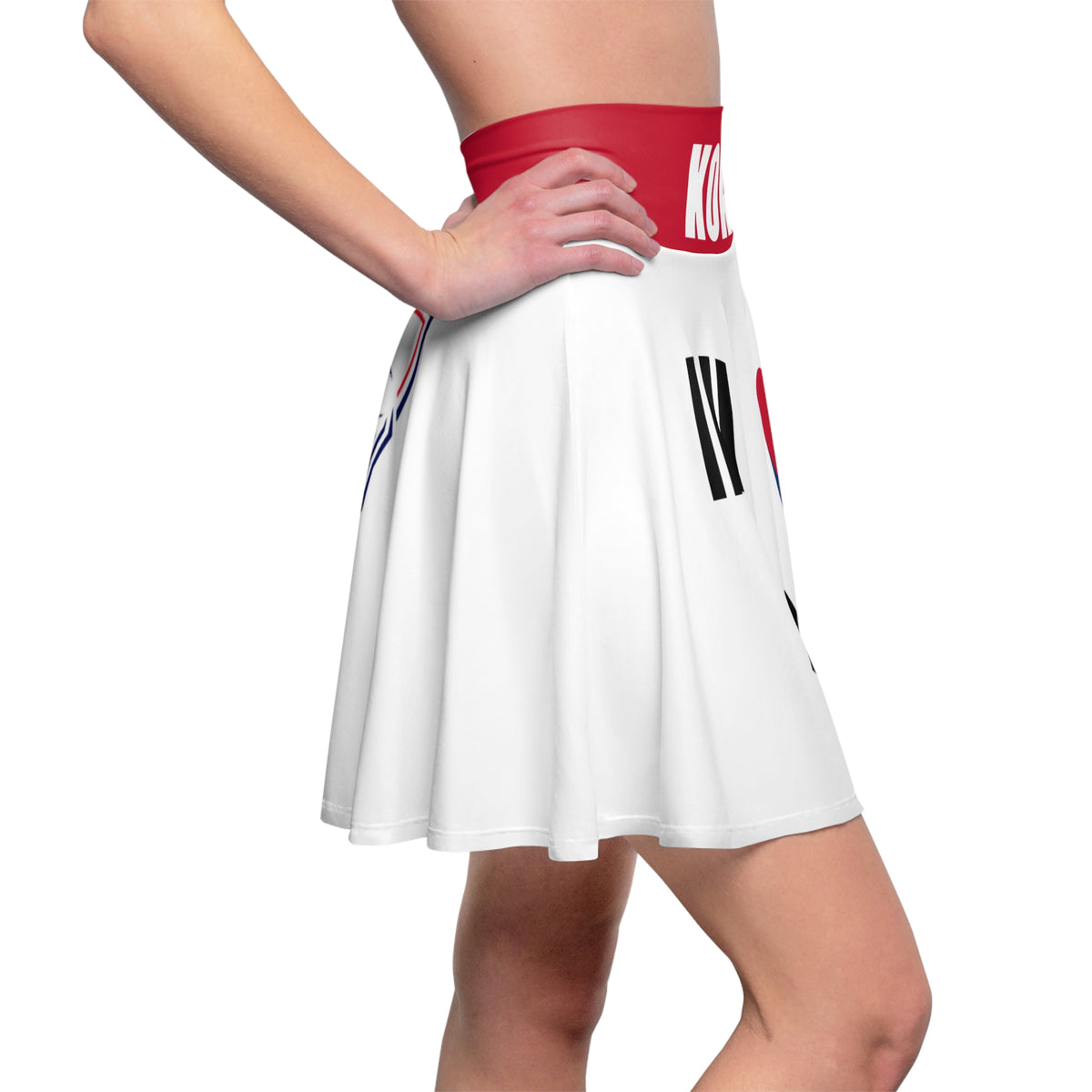 South Korea Taegeuk Flag Skirt, Korea Football, Korea Soccer fan skirt, Korean National Team skirt, World Cup, Game day clothes
