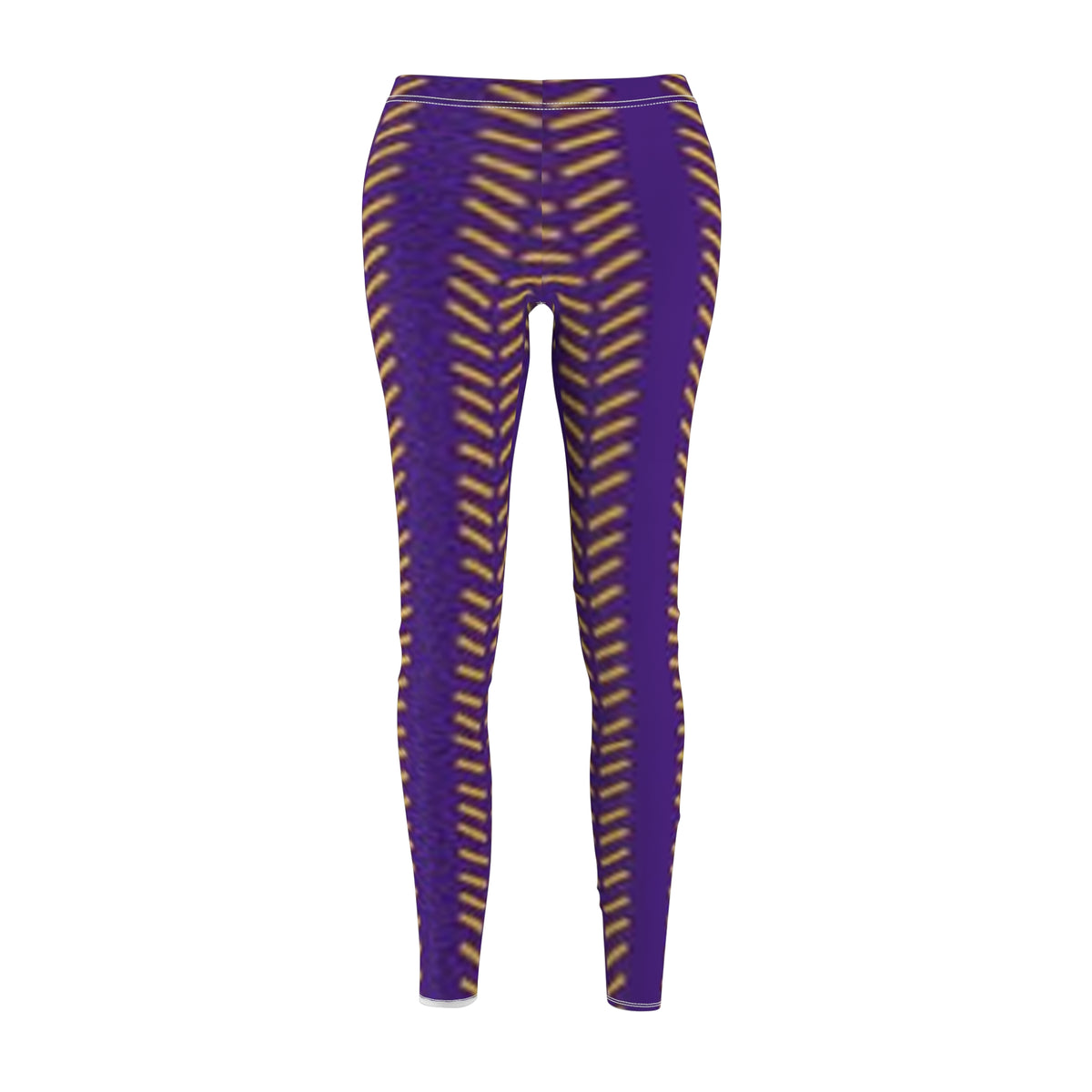 Women's Minnesota Football Themed, Purple and Gold Leggings