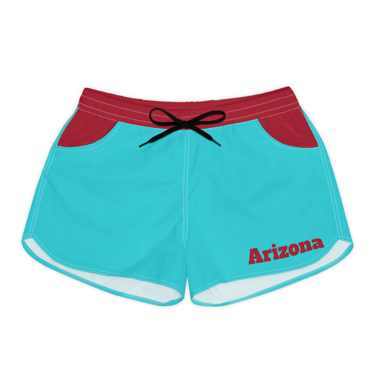 Teal and Red Women's Shorts, Arizona baseball shorts,  AZ baseball, Arizona baseball fan, summer shorts, cute shorts, gift