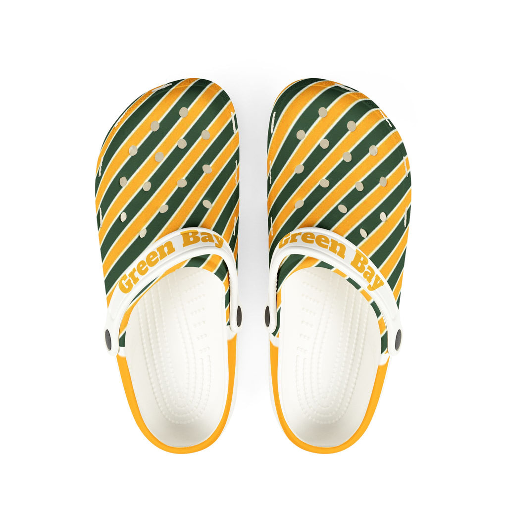 Green Bay Football Themed EVA Foam Rubber Shoes