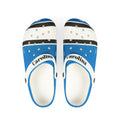 Carolina Football Themed EVA Foam Rubber Shoes, Unisex Shoes, Panthers Football Sandals, Men's shoes, Women's shoes, Carolina Panthers Shoes