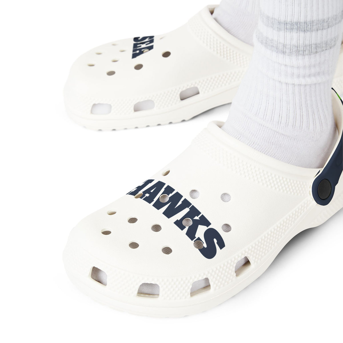 Seattle Hawks Clog Shoes | EVA Foam Slip-On Clogs