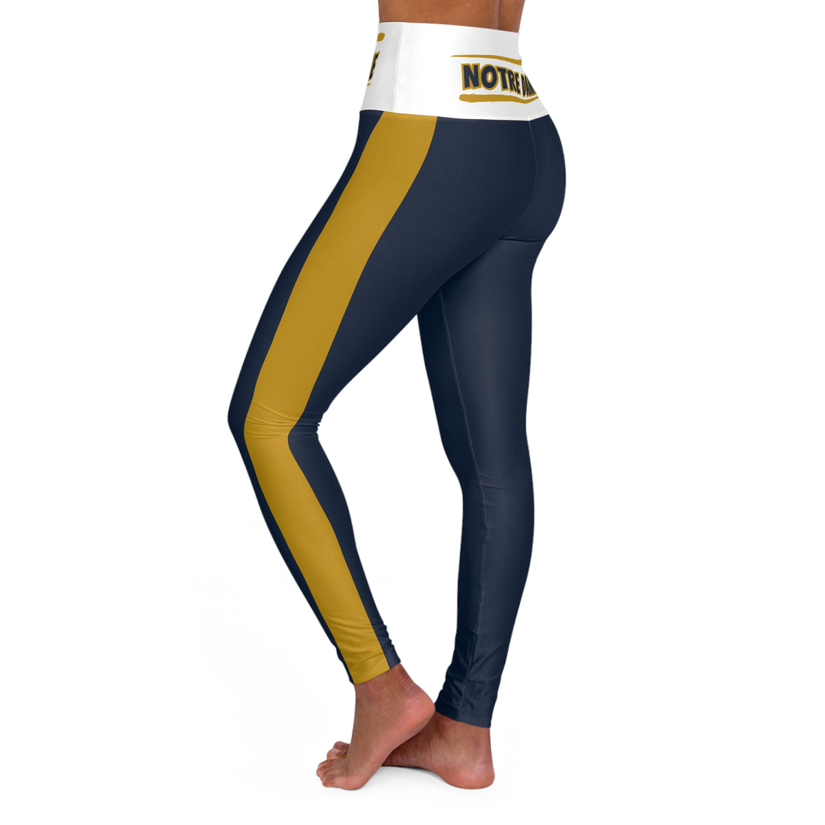 Blue and gold High Waisted Yoga Leggings, Women's Leggings,  cute yoga pants, alumni gift,  gift for student, cute leggings, gift